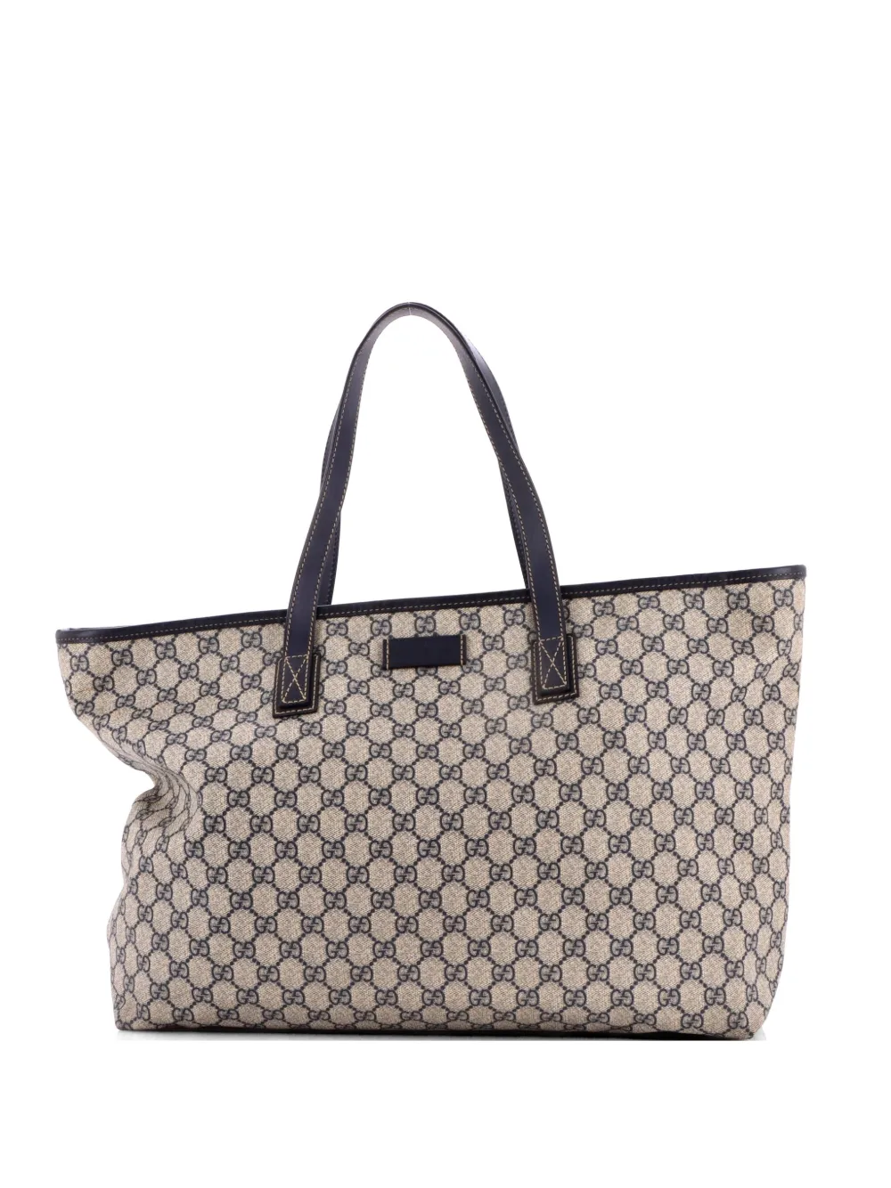 Gucci Pre-Owned Plus GG Coated Canvas with Leather Large tote bag - Blue