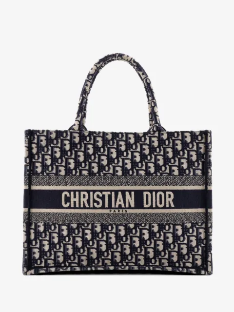 Christian Dior Pre-Owned شنطة عملية 'بوك أوبليك' كانفا متوسطة