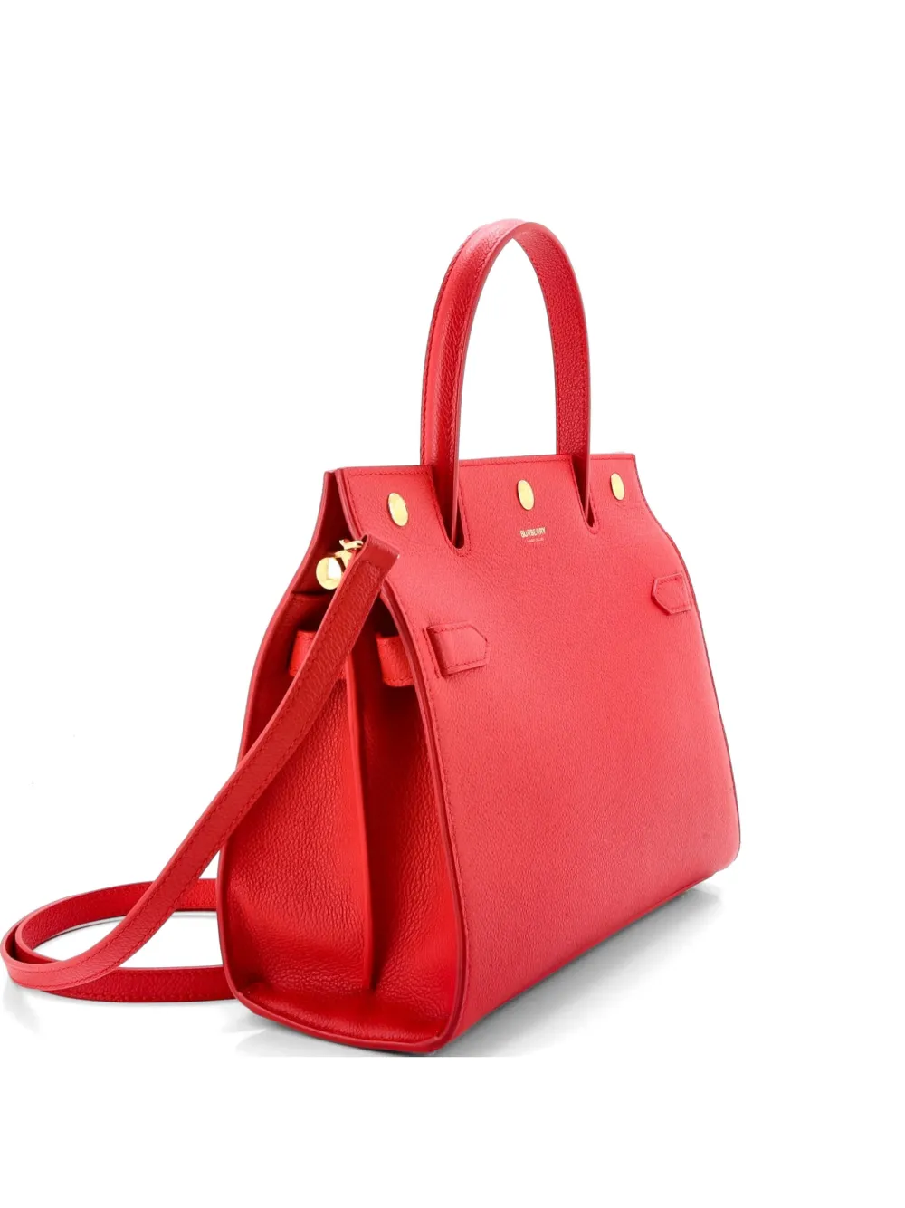 Burberry Pre-Owned Borsa a tracolla media in pelle con manico - Rosso