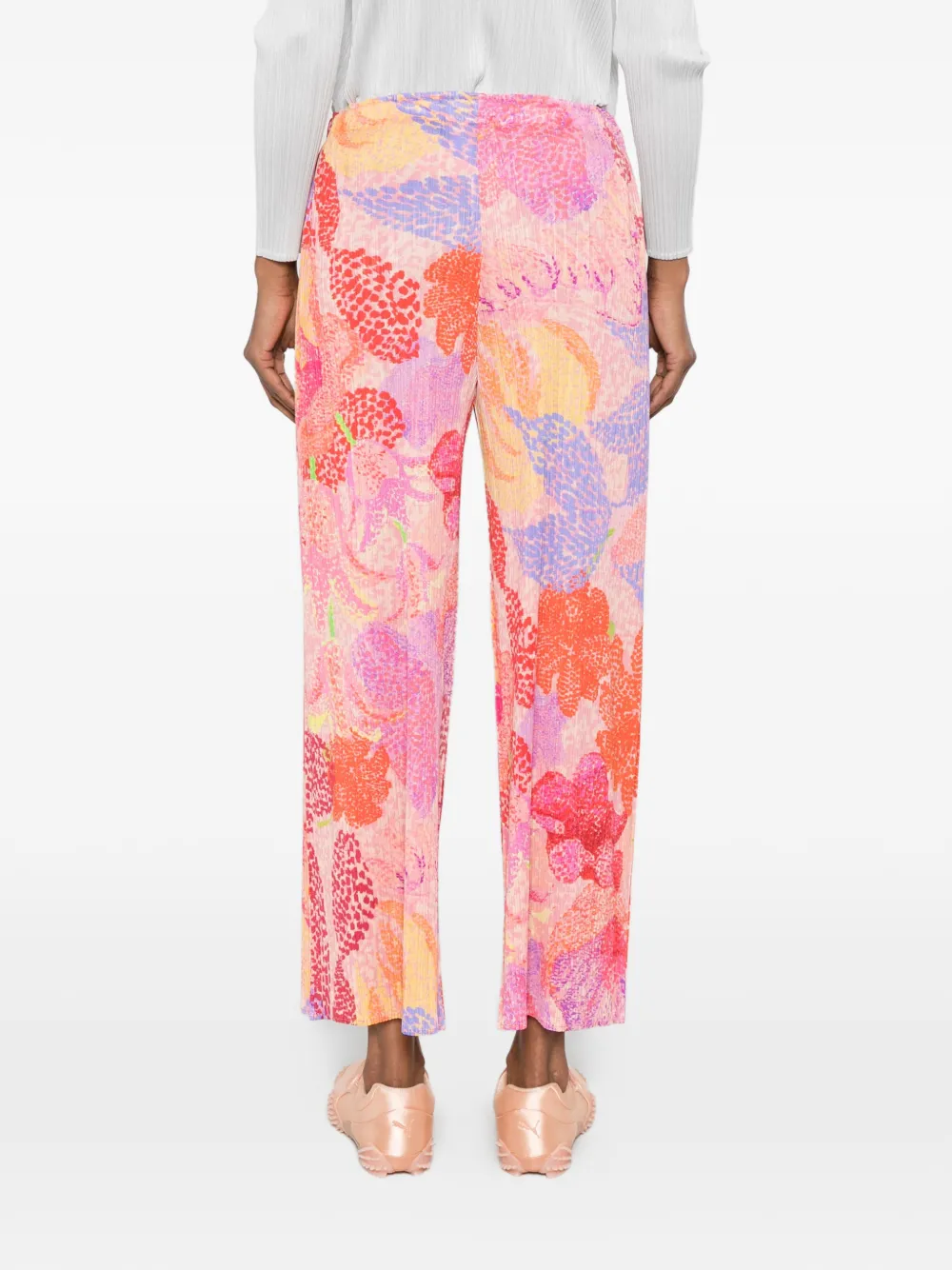 Pleats Please Issey Miyake Plooibroek met abstracte print Roze