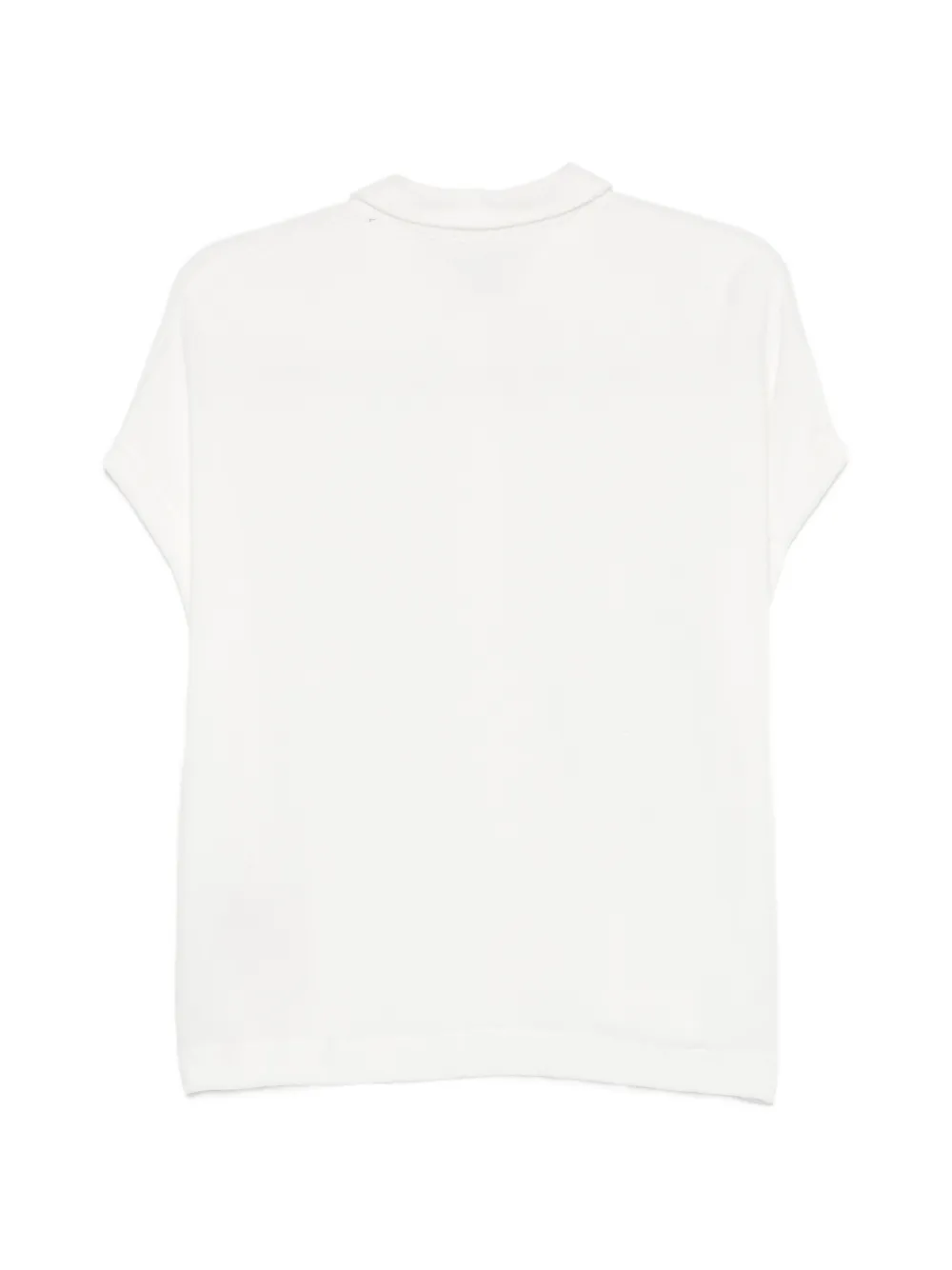 Majestic Filatures blouse met korte mouwen Beige