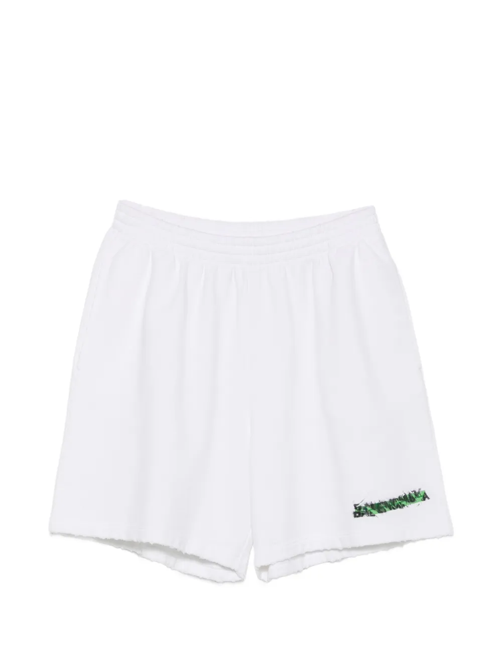 Balenciaga logo-print pocket shorts - Bianco
