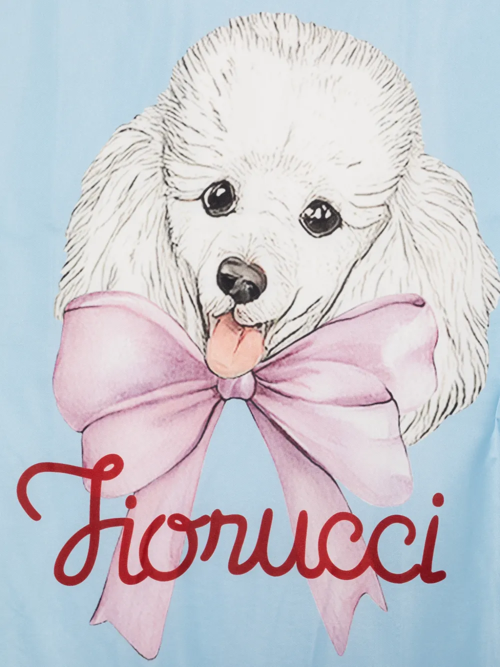 Fiorucci Sjaal met hondenprint Rood