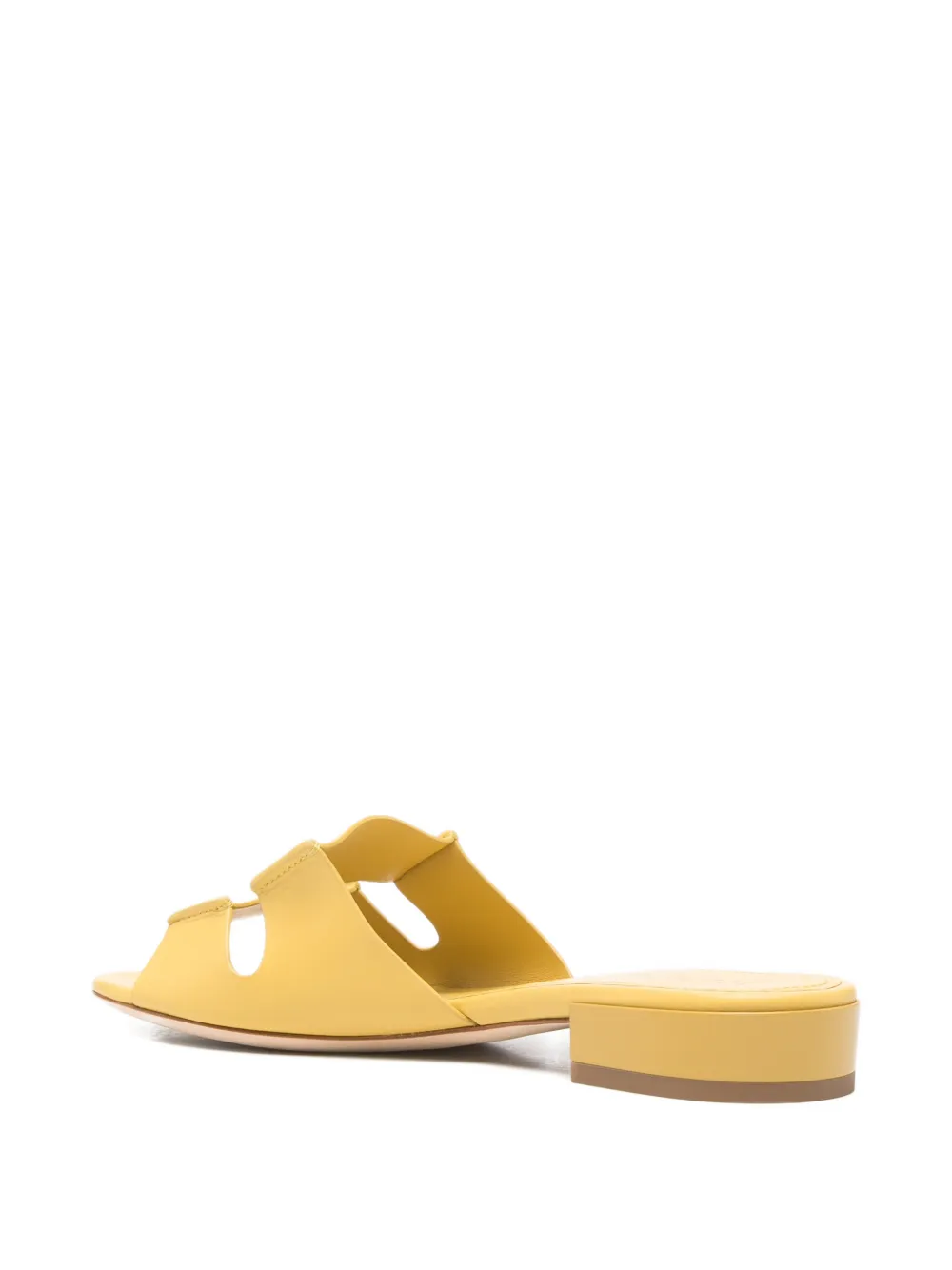 Rodo cut-out leather sandals Geel