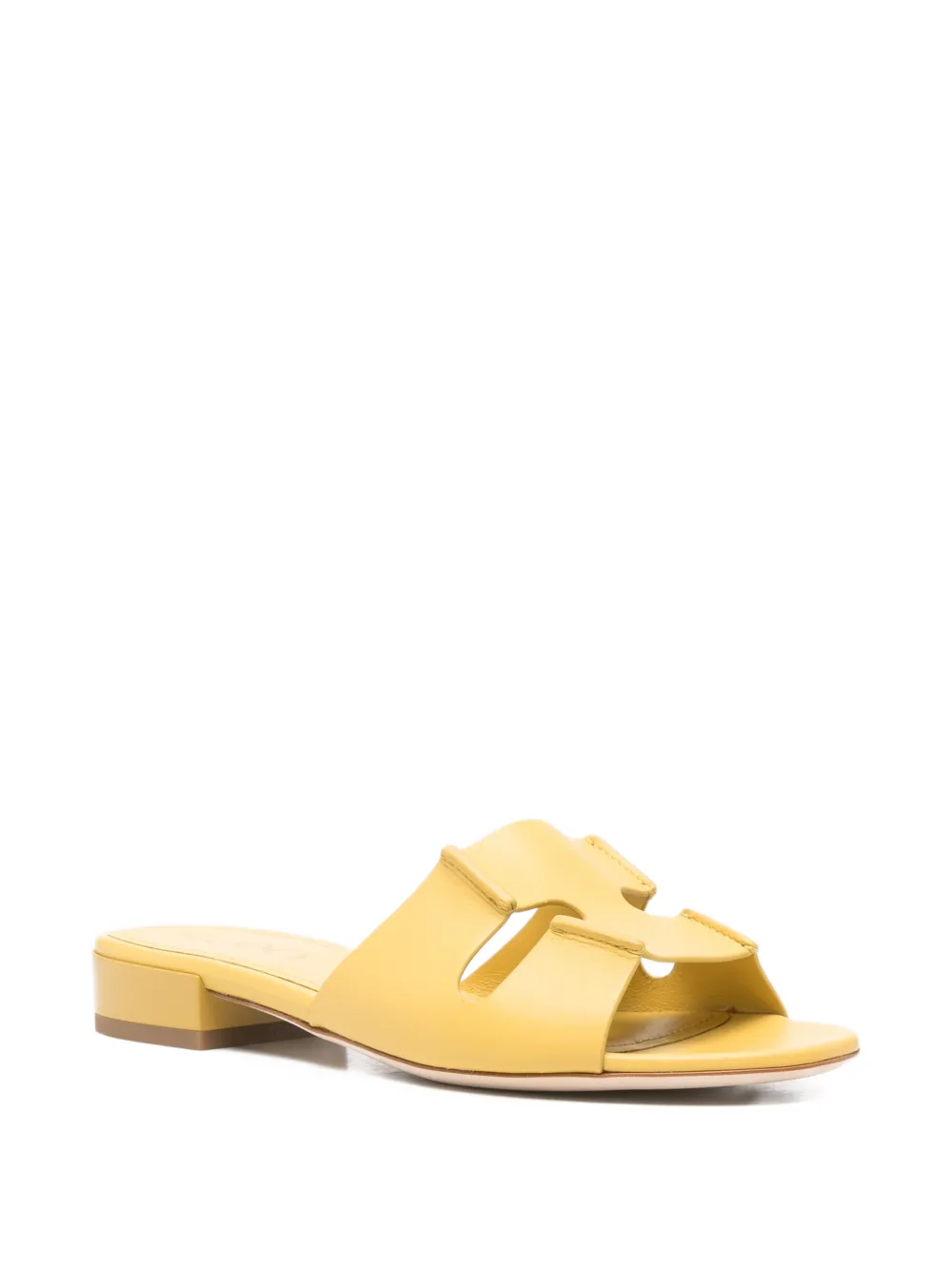 Rodo cut-out leather sandals Geel