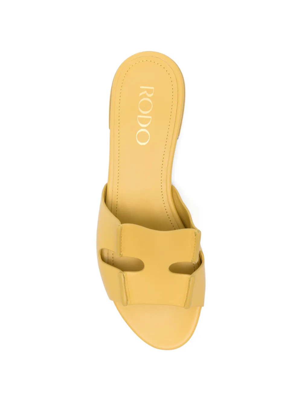 Rodo cut-out leather sandals Geel