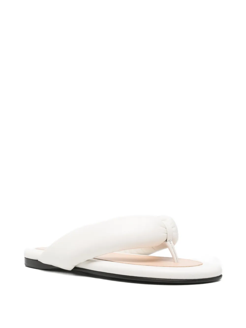 Carven padded leather sandals Wit