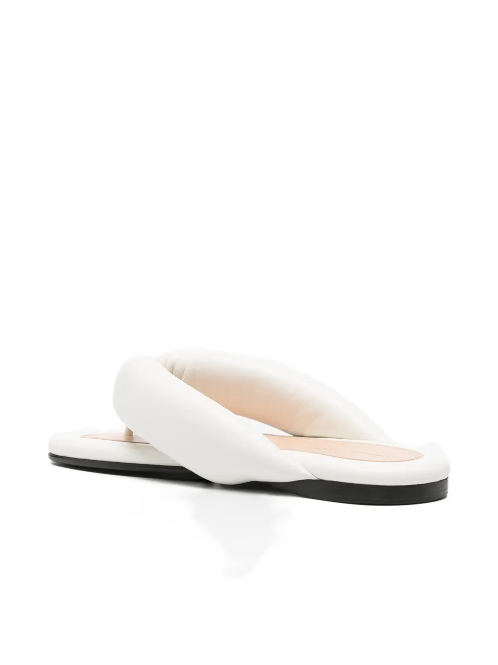 Carven padded leather sandals Wit