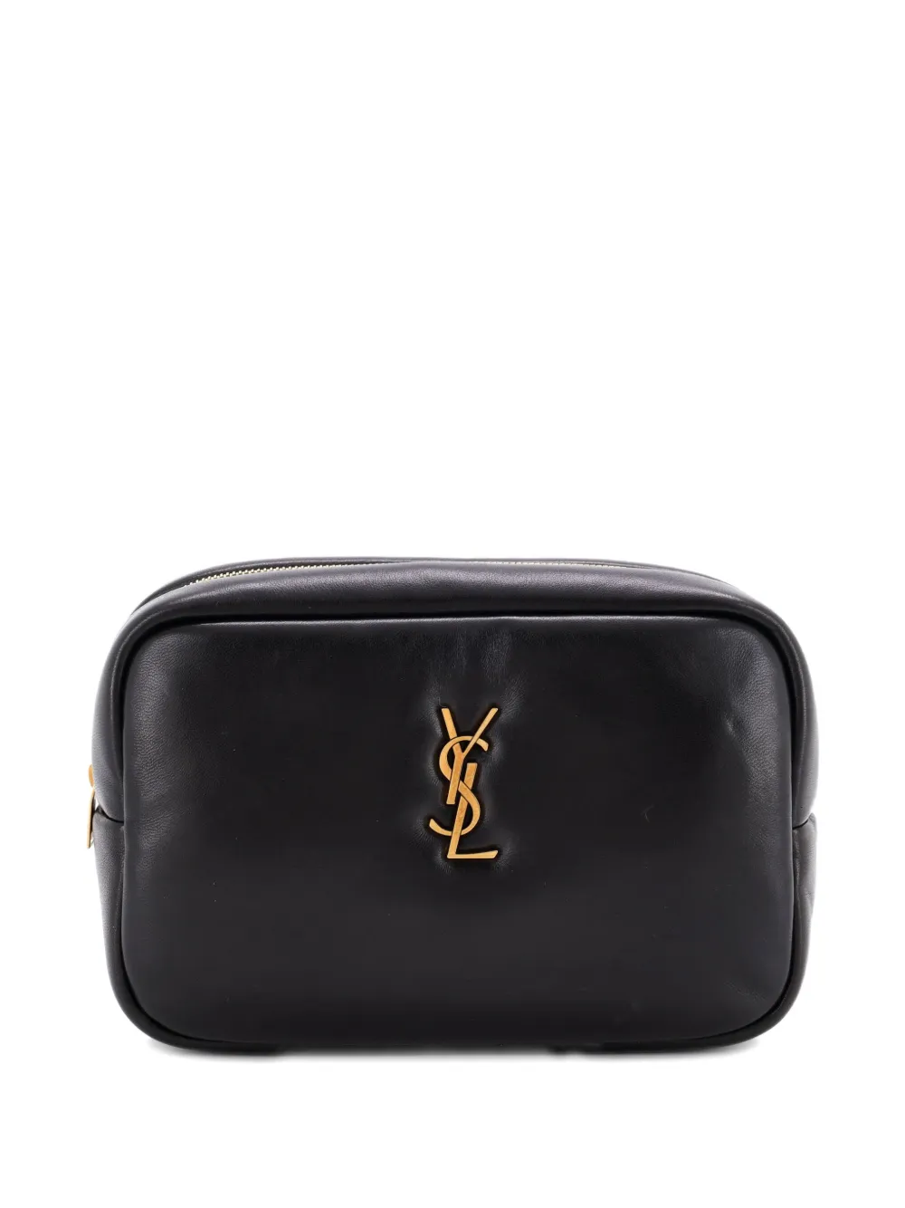 Saint Laurent Pre-Owned Calypso Kosmetiktasche aus Leder - Schwarz