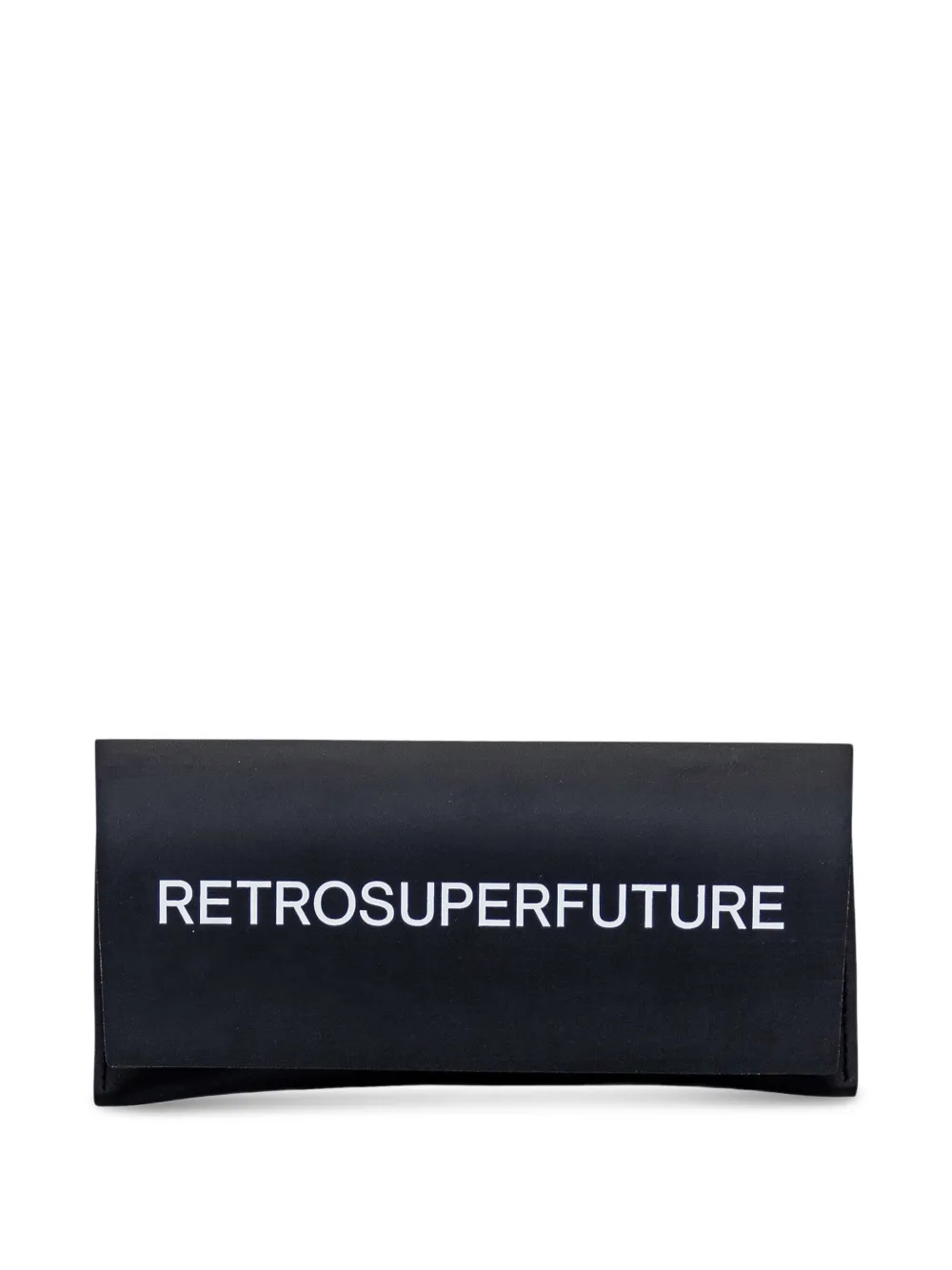 Retrosuperfuture Zonnebril met rechthoekig montuur Zwart