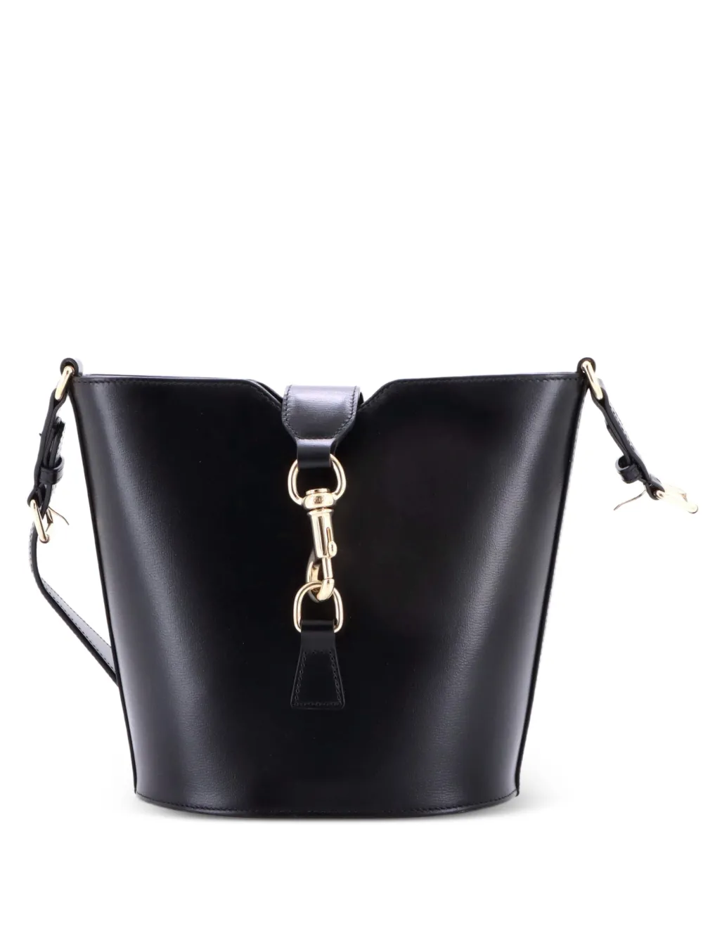 Gucci Pre-Owned Borsa a secchiello Jacky in pelle con decorazione Web - Nero