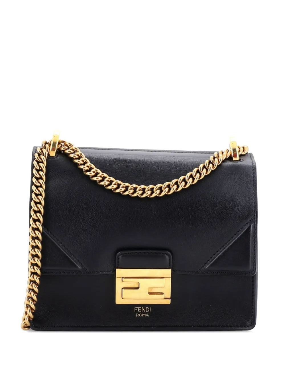 Fendi Pre-Owned Kan U Shoulder Bag Leather Small crossbody bag - Black