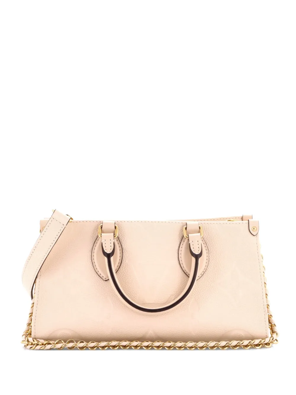 Louis Vuitton Pre-Owned Borsa tote East West OnTheGo Monogram Giant GM in pelle Empreinte - Toni neutri