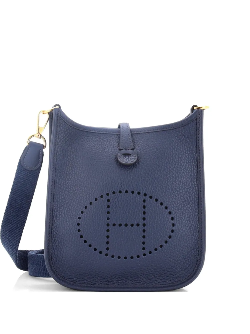 Hermès Pre-Owned Evelyne Bag Gen III Clemence TPM crossbody bag - Blue