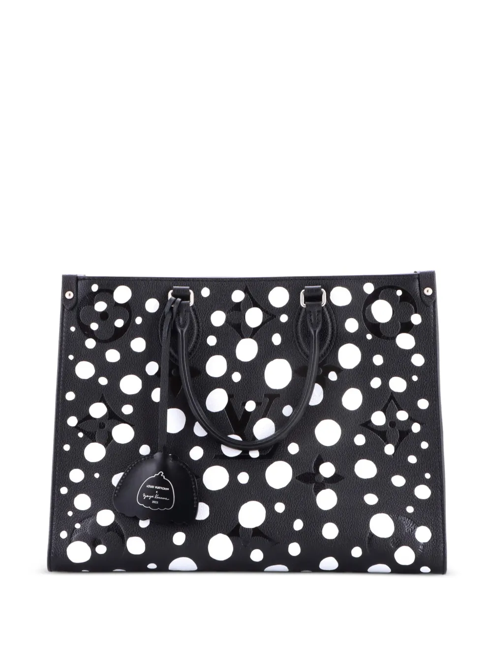 Louis Vuitton Pre-Owned OnTheGo Yayoi Kusama Infinity Dots Empreinte Giant MM Tote Bag - Schwarz