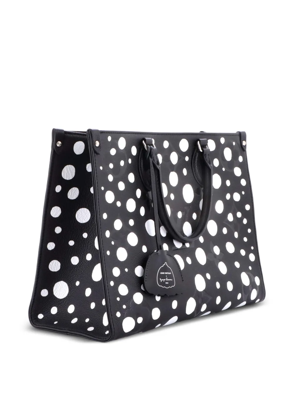  Louis Vuitton Pre-owned Sac Cabas Onthego Yayoi Kusama à Monogramme Empreinte Giant Mm Et Motif Infinity Dots - Noir 