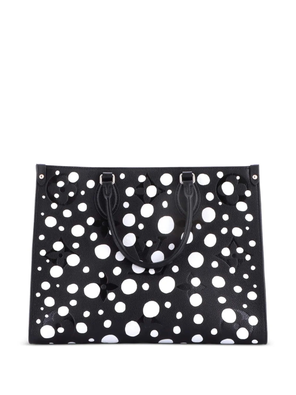  Louis Vuitton Pre-owned Sac Cabas Onthego Yayoi Kusama à Monogramme Empreinte Giant Mm Et Motif Infinity Dots - Noir 