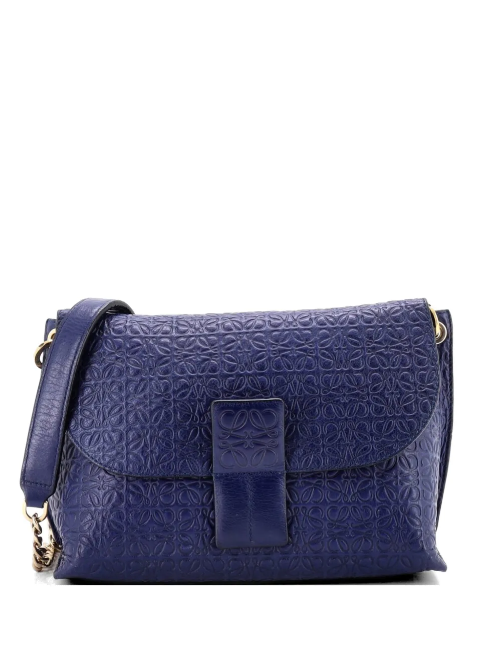 Loewe Pre-Owned Avenue Umhängetasche mit Anagram-Prägung - Blau