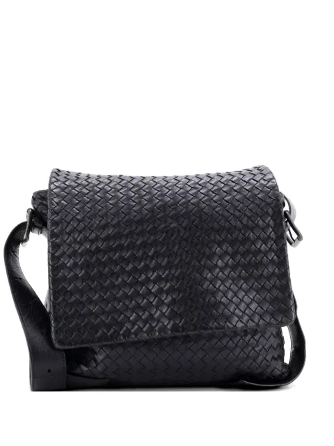 Bottega Veneta Pre-Owned Square Flap Messenger Bag Intrecciato Nappa Medium crossbody bag
