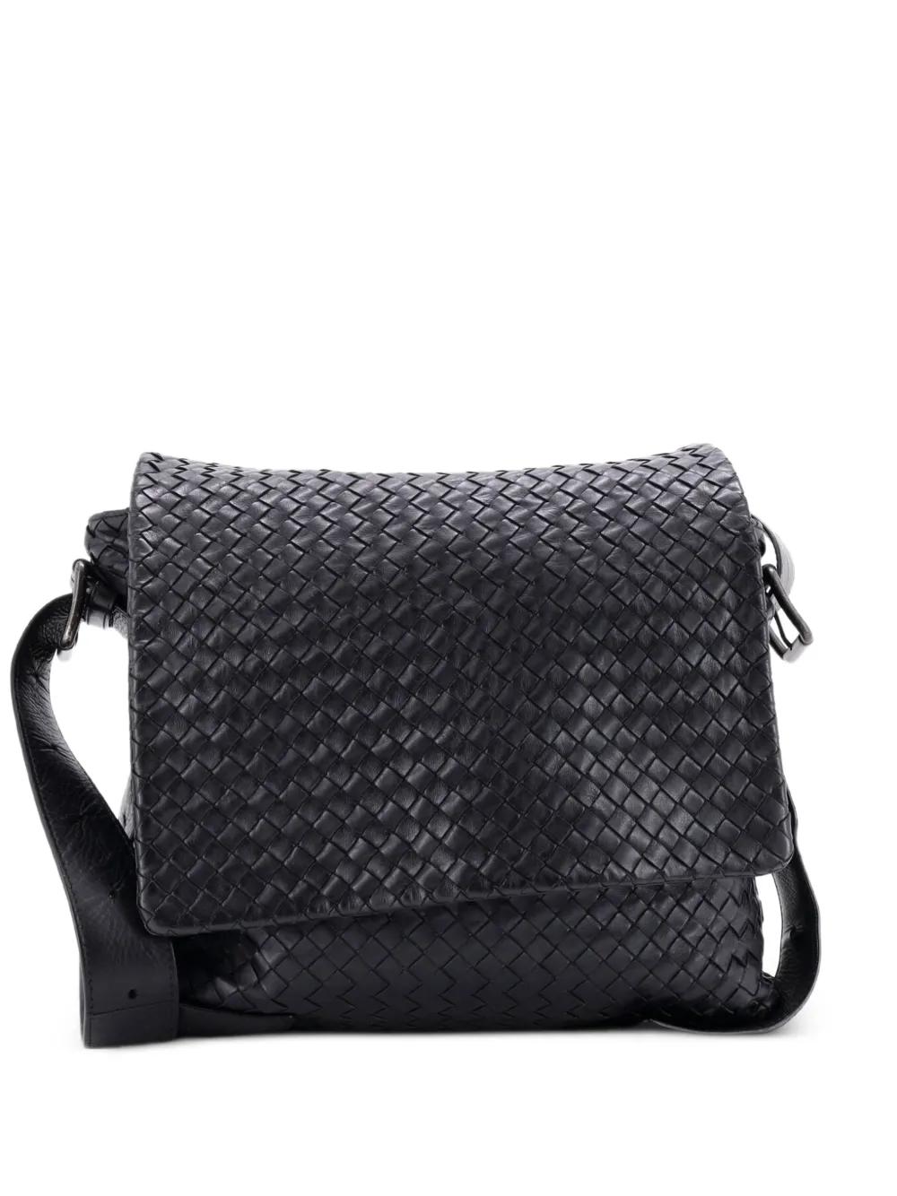 Bottega Veneta Pre-Owned Borsa a tracolla Intrecciato media - Nero