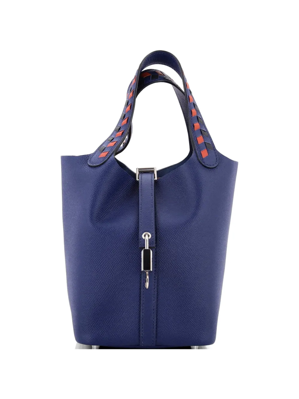 Hermès Pre-Owned Borsa a secchiello Picotin Lock PM in pelle Epsom Tressage - Nero