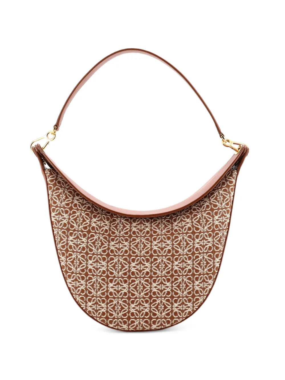 Loewe Pre-Owned Luna Anagram Jacquard hobo bag - Brown