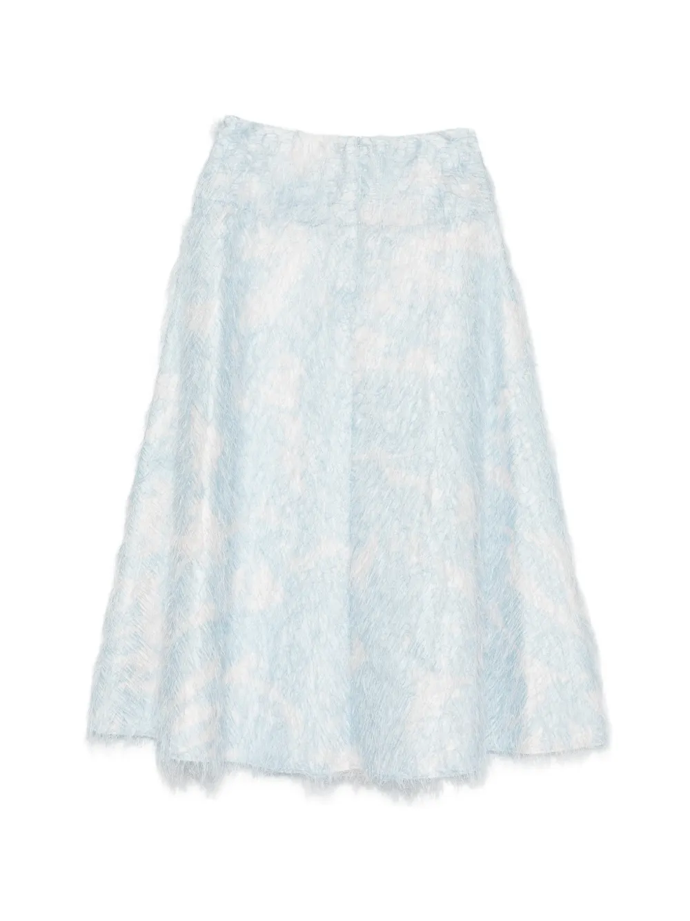 Antonio Marras Midi-rok met A-lijn en veren-effect Blauw