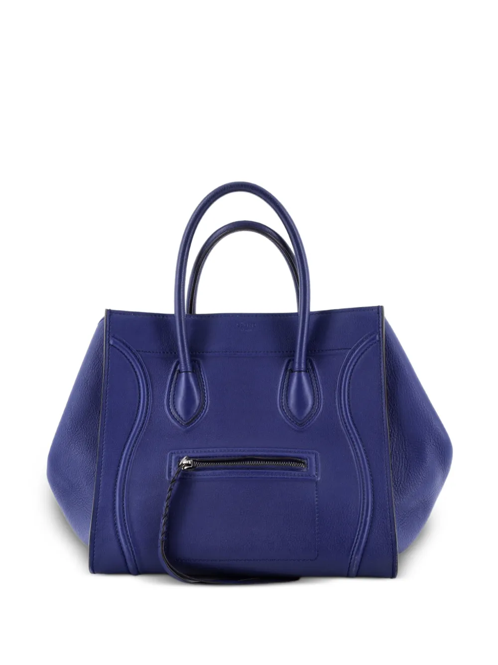 Celine Pre-Owned Borsa tote Phantom media in pelle martellata - Blu