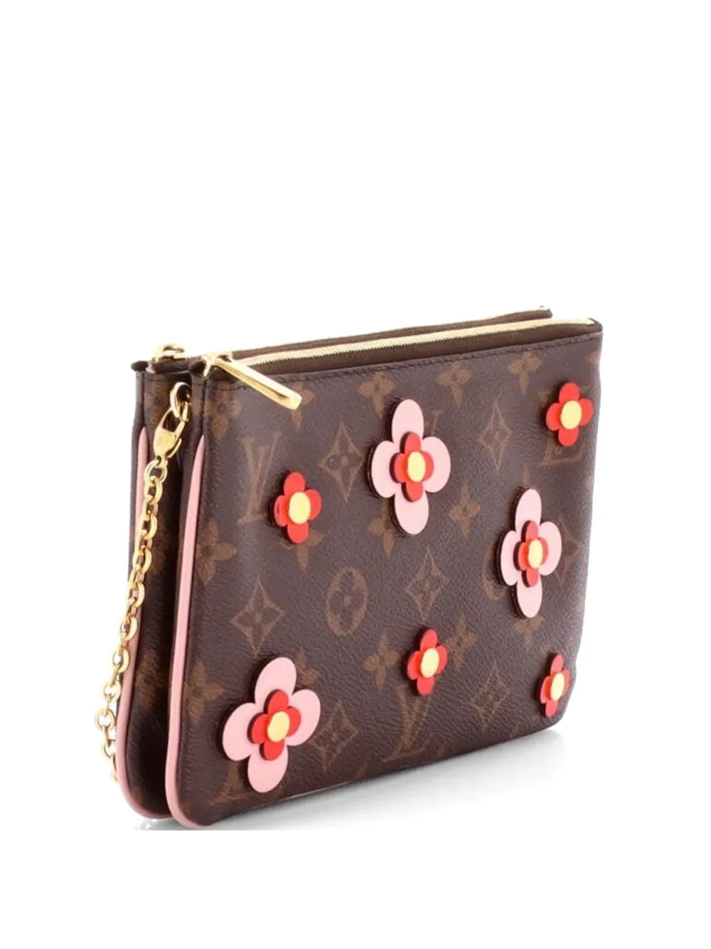 Louis Vuitton Pre-Owned Borsa a tracolla Limited Edition in tela Monogram Blooming Flowers - Marrone