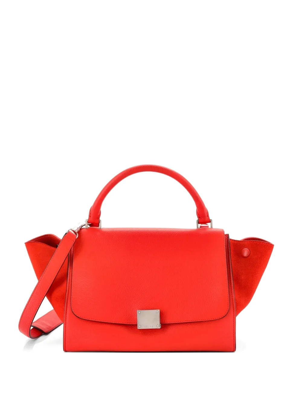 Celine Pre-Owned Borsa a tracolla Trapeze piccola in pelle - Rosso
