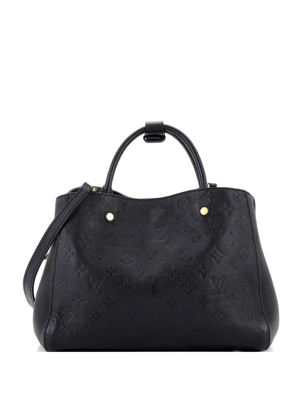 Louis Vuitton Pre-Owned Borsa a mano Montaigne MM in pelle Empreinte con monogramma - Nero