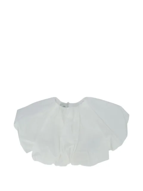 Fendi Kids blouse évasée Junior à patch logo
