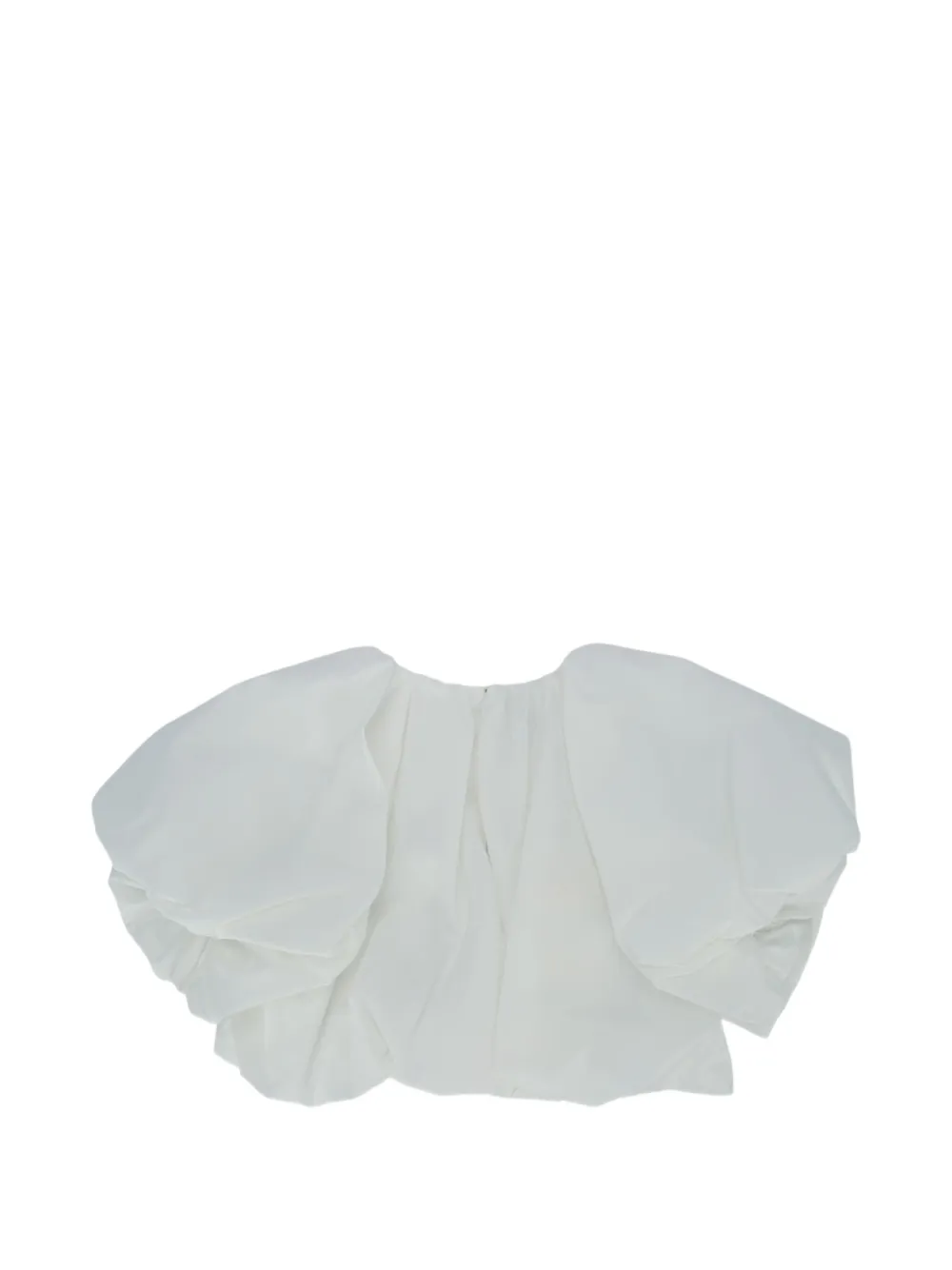 Fendi Kids Junior flared shirt met logopatch Wit