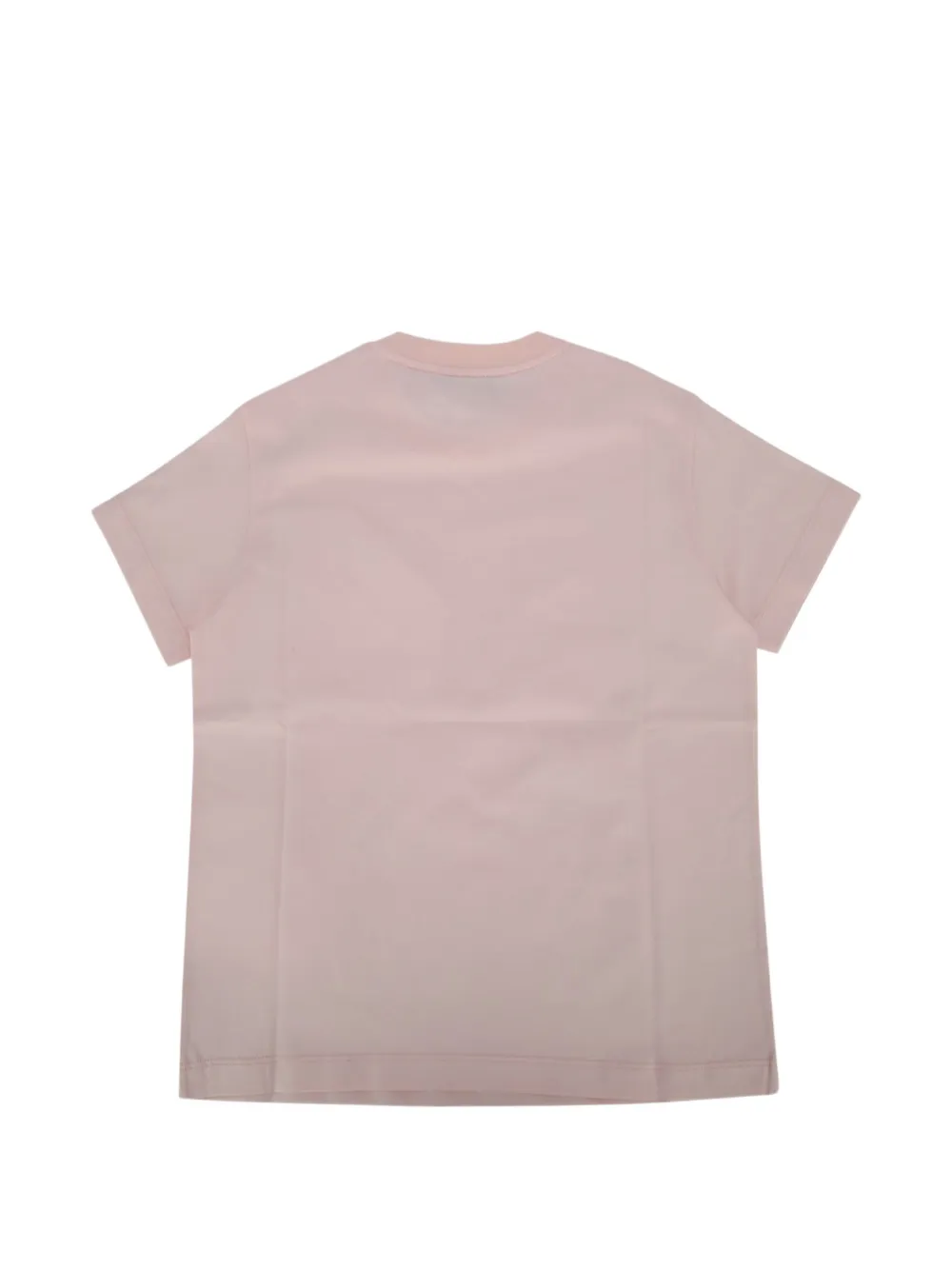 Fendi Kids T-shirt met borduurwerk en borstzak Roze