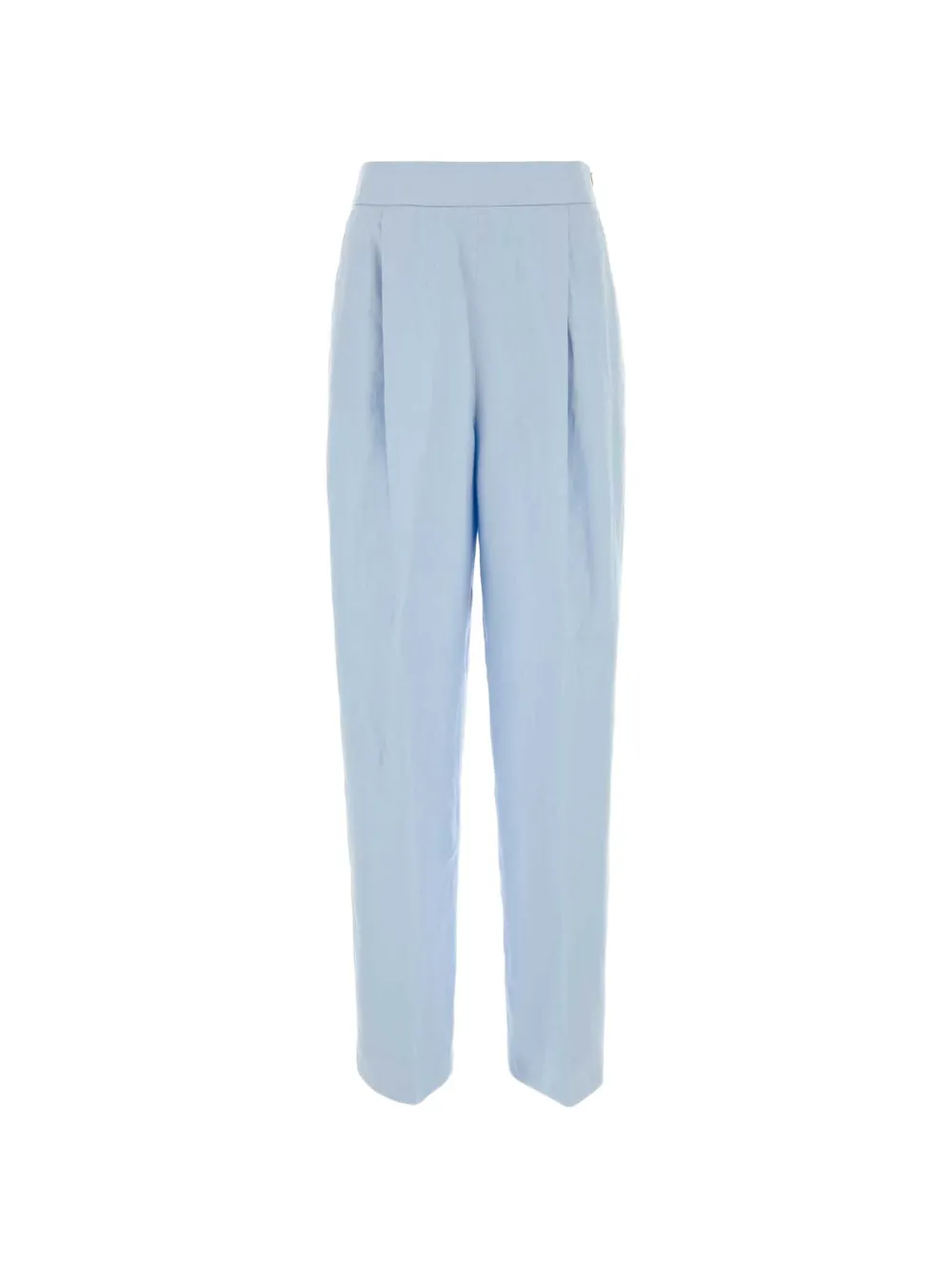 Agnona pleated linen trousers - Blu