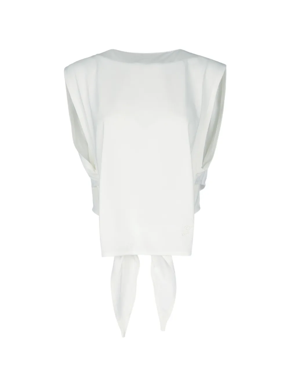 Jacquemus The Moisson tie-fastening top - Bianco