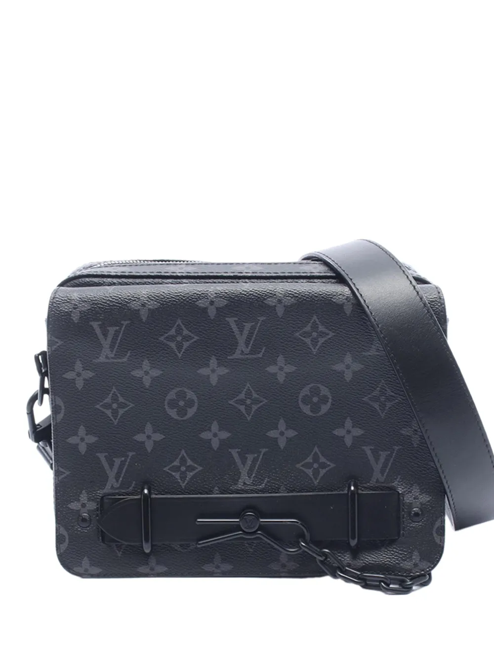 Louis Vuitton Pre-Owned 2021-2026 Monogram Eclipse Steamer Messenger crossbody bag - Nero