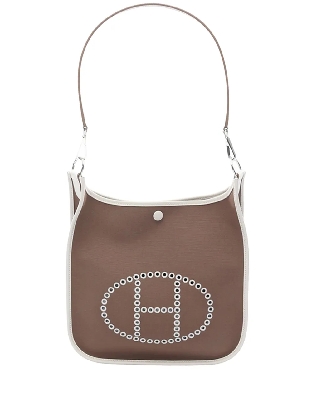 Hermès Pre-Owned 2024 Toile Officier and Swift Neo Evelyne 29 shoulder bag - Marrone