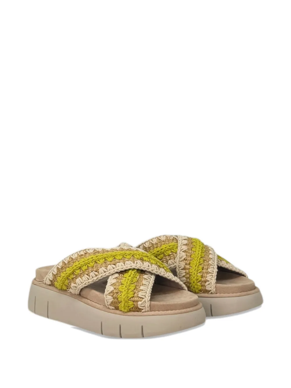 Mou Bounce platform sandals Beige