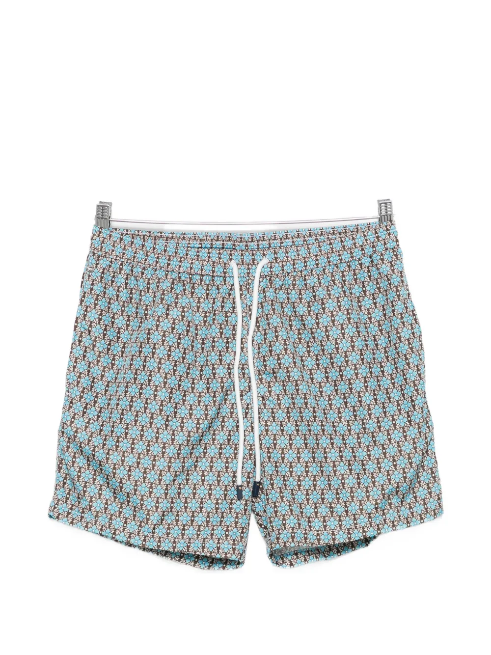 Barba floral-print swim shorts - Braun