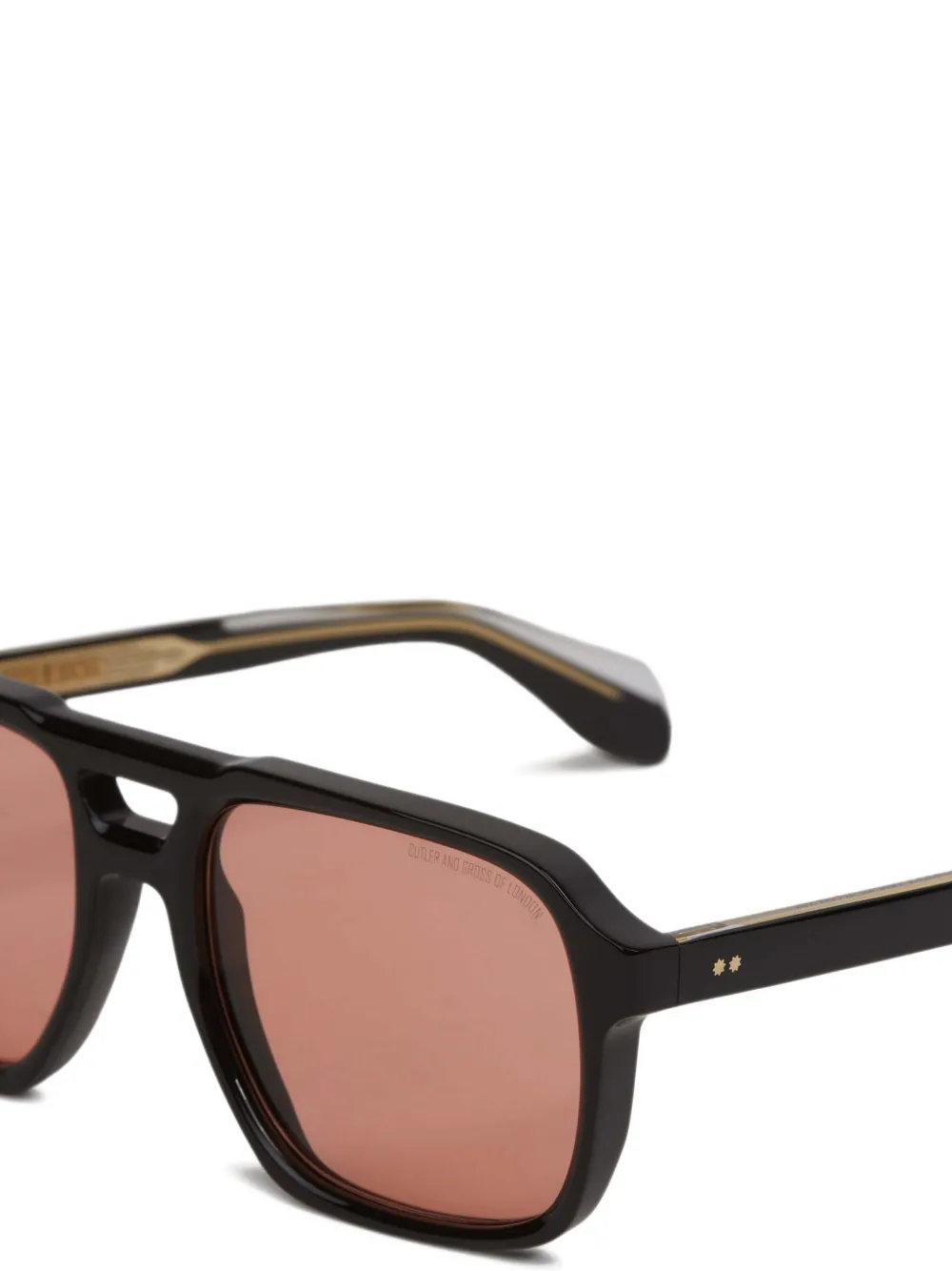 Cutler & Gross Zonnebril met piloten montuur Zwart