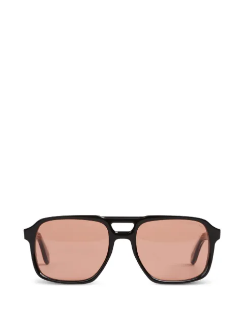 Cutler & Gross double-bridge pilot-frame sunglasses