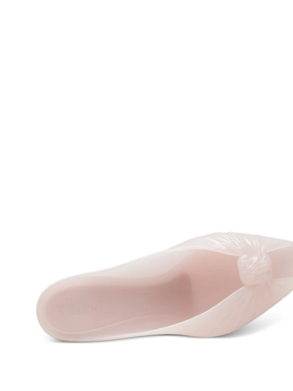 Chloé peep-toe heeled sandals Roze