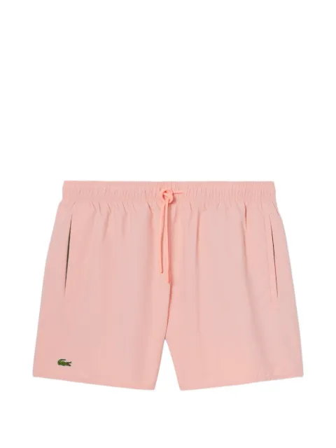 Lacoste logo-patch drawstring swim shorts