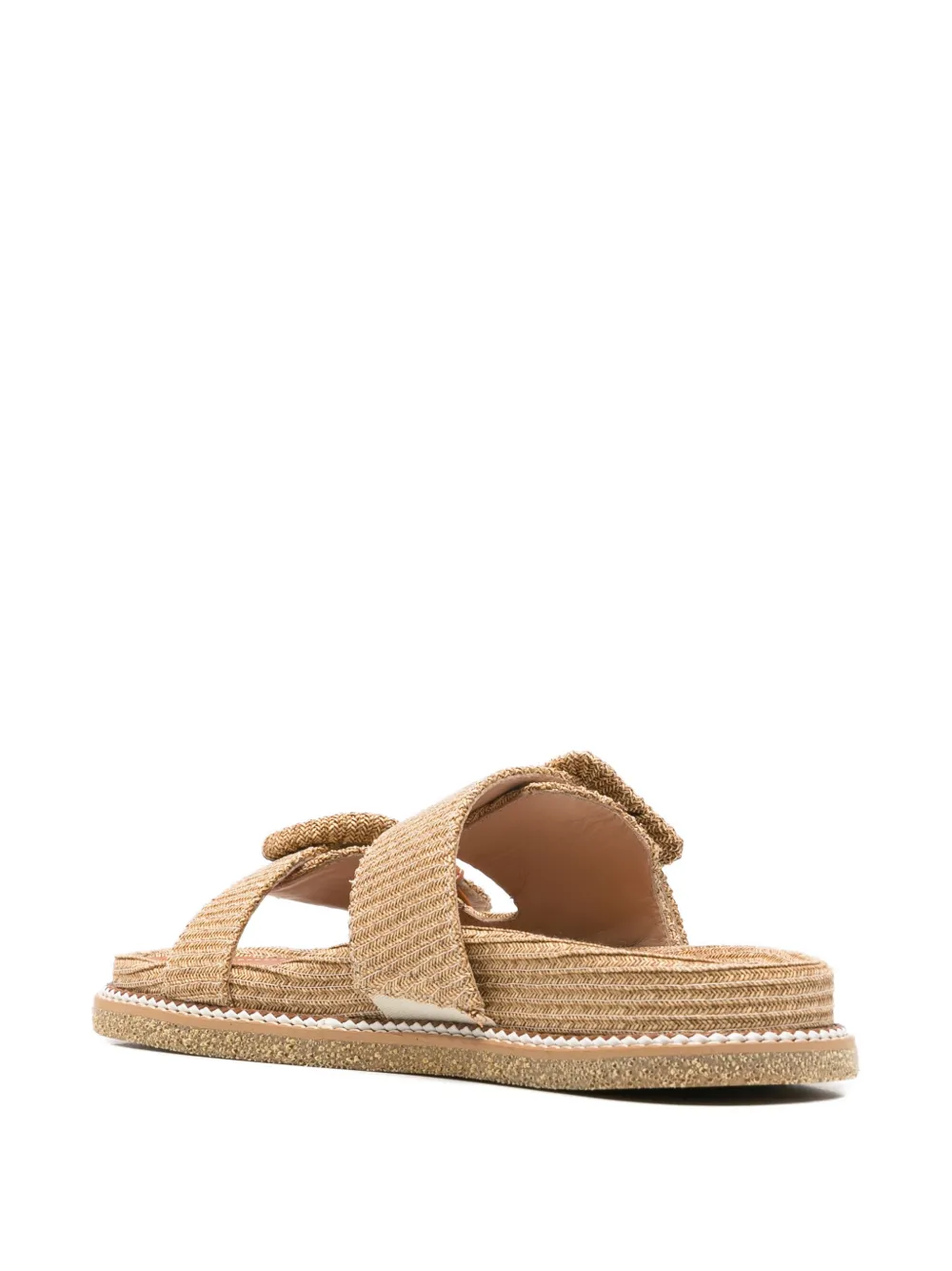 Rodo buckle-detail straw sandals Bruin