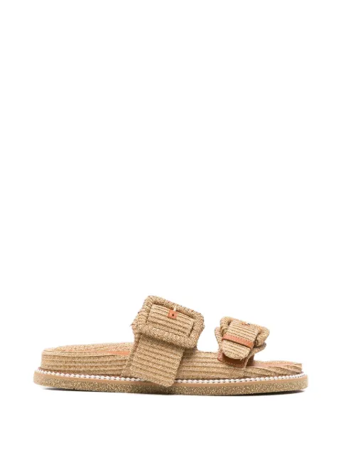 Rodo buckle-detail straw sandals