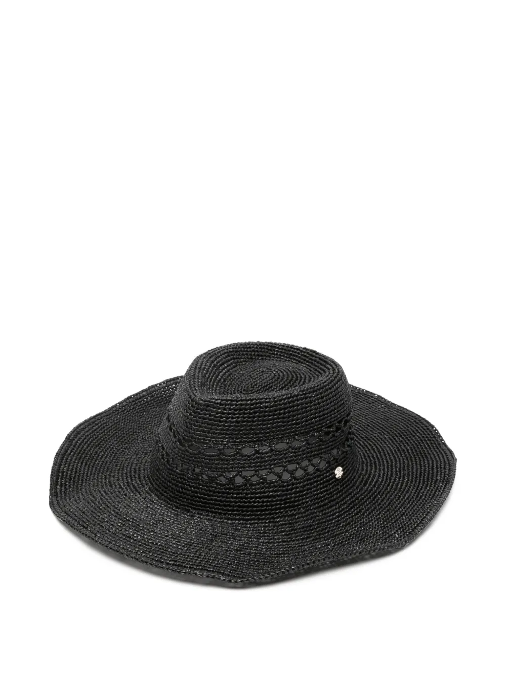Helen Kaminski woven wide-brim hat - Nero