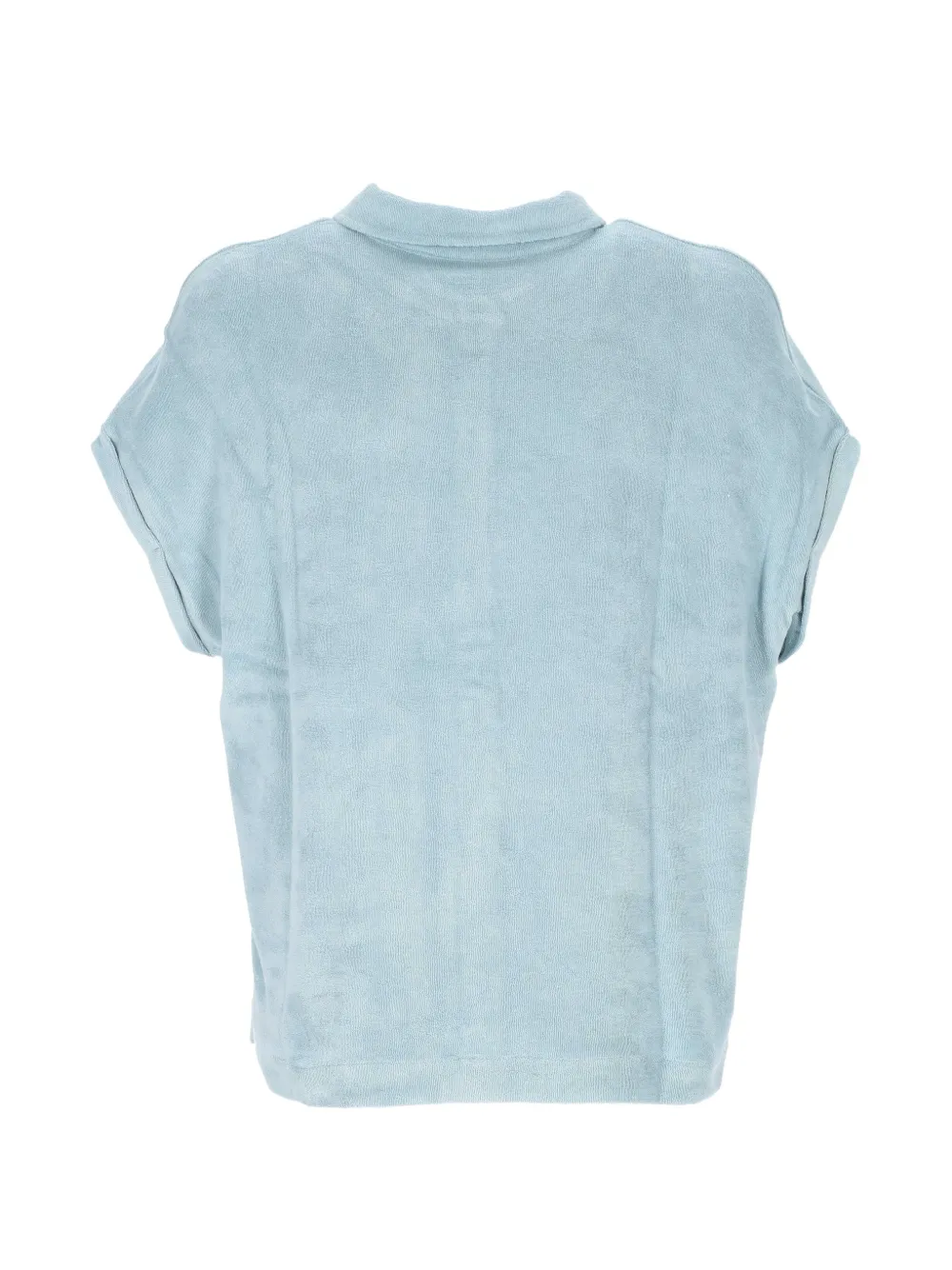 Majestic Filatures overhemd met korte mouwen Blauw