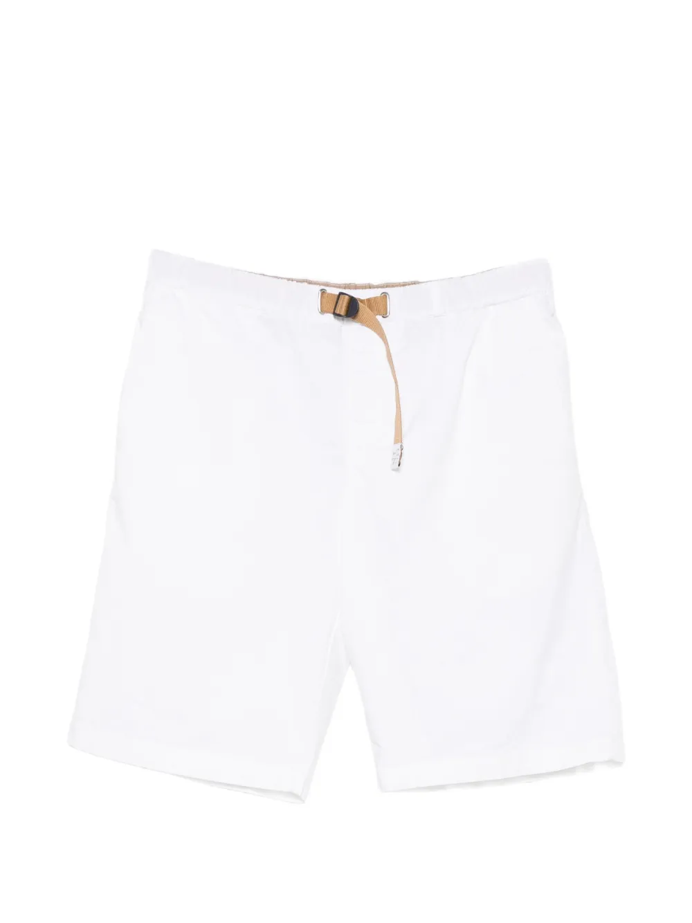White Sand Kevin NF belted elasticated-waist shorts - Bianco