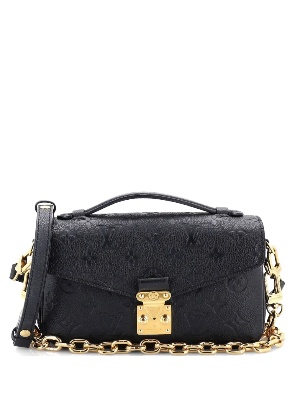 Louis Vuitton Pre-Owned Borsa a mano Metis East West in pelle Empreinte con monogramma e tracolla - Nero